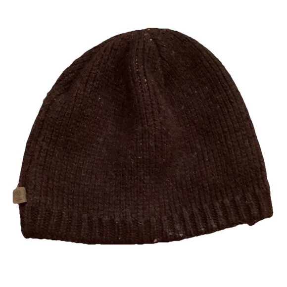 Timberland Ragg Wool Vintage Beanie Skull Cap Winter Stocking Cap Brown OSFA - Picture 2 of 10